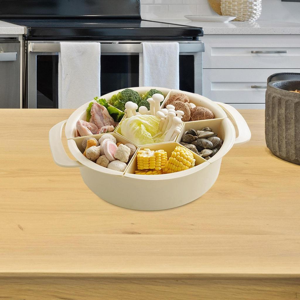 Compact Food Storage Container with Multiple Compartments