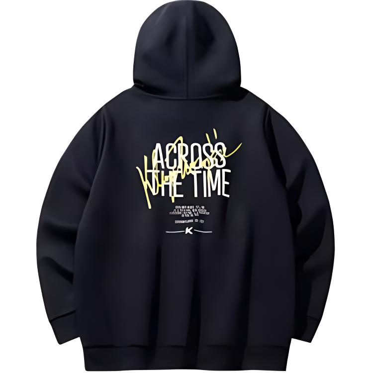 Anta Basketball Series Sports Casual Crew Neck Hoodie Men hoodies Basic-Black 152441717-4