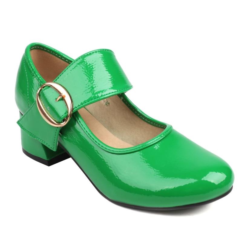 

Модные женские туфли-лодочки на каблуках с ремешками, элегантные зеленые и черные туфли Мэри Джейн на низком каблуке, свадебные и офисные туфли-лоферы, женские туфли большого размера 42 зелёный