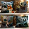 Hot TThe Wild Roboter Cushion Cover Soft Washable Pillow Case Multi-Scene for Couch Bed Travel Office Use
