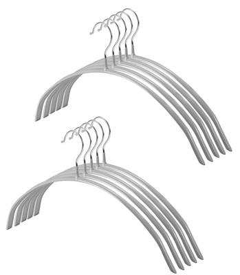 HOSUR Set of for Suits and Prevents Shape Gray Hangers, 10, Clothing, Deformation, Non-Slip, Sturdy, Space-Saving,