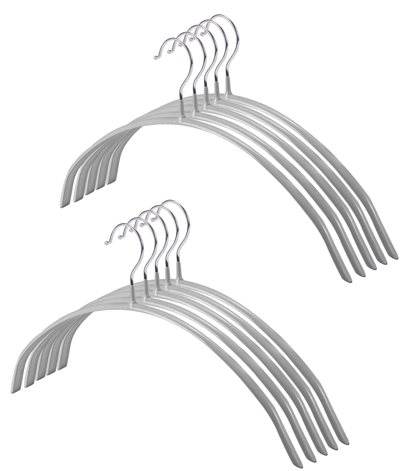 

HOSUR Set of for Suits and Prevents Shape Gray Hangers, 10, Clothing, Deformation, Non-Slip, Sturdy, Space-Saving, серый