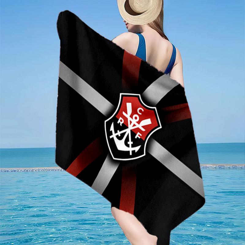 FLAMENGO Shield Emblem Beach Towel, Quick-drying, Easy to Care for, Use for Both Fitness and Beach Vacations,Sports Essential Fan Gift