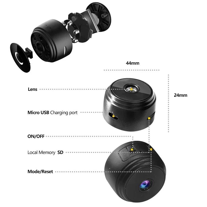 Mini Camera A9 WiFi Recorder Security MonitoringWireless Video Mini Camera Recorder Voice CameraSmart Home For Infants and Pet