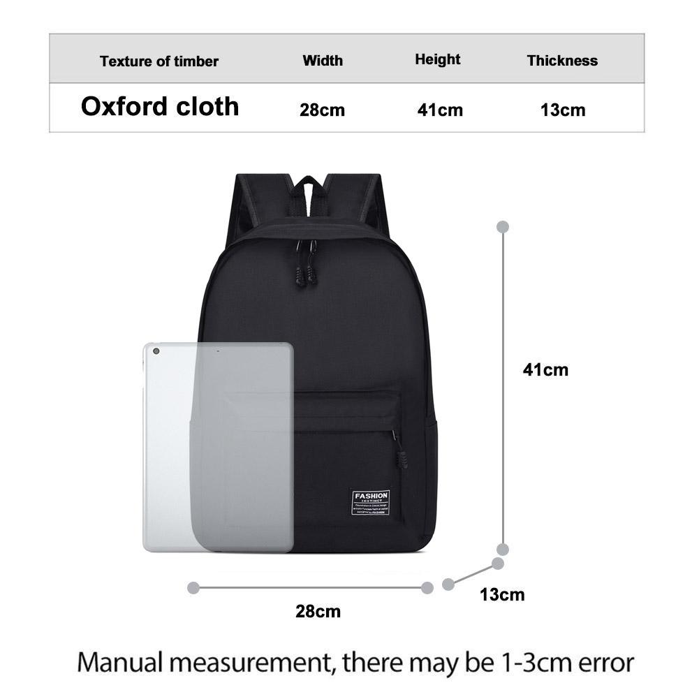 Casual Minimalist Backpack Large Capacity Multi-Compartment Travel Trendy College Student Schoolbag Computer Bag Business Bag