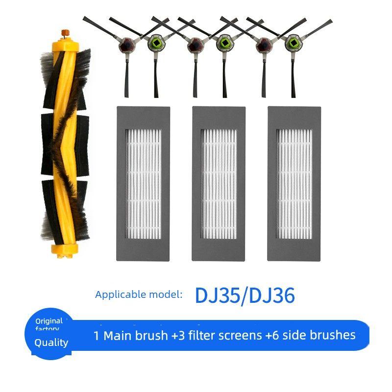 Suitable for Ecovacs Sweeping Robot Accessories Dj35 Dj36 Side Brush Main Brush Filter Cloth Bracket Cleaning Solution