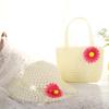 Children Charm Princess Straw Baby Girl Sun Beach Hat Flower Cap & Handbag Lovely Summer