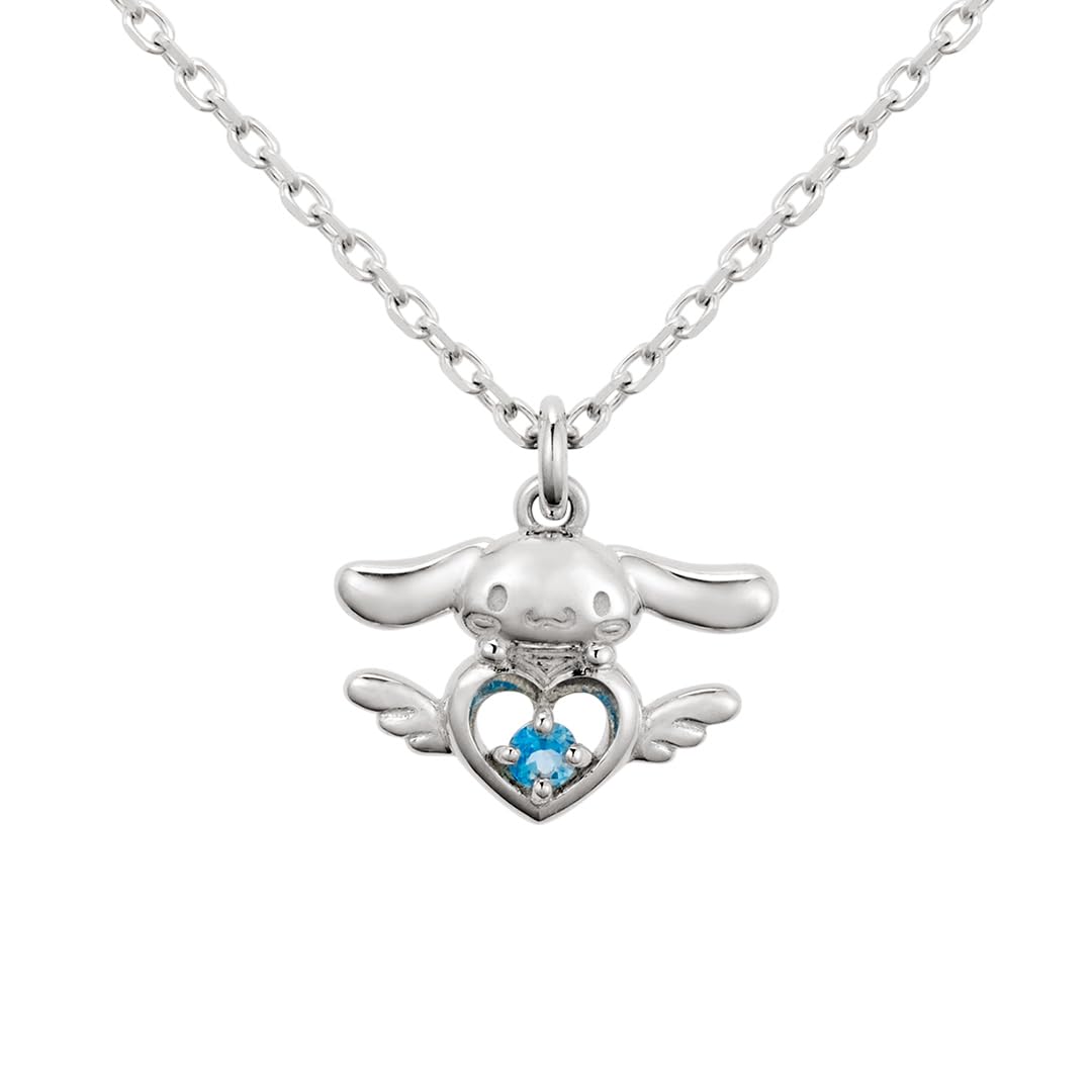

U-Treasure Sanrio Characters Cinnamoroll Necklace Accessory Cinnamoroll Angel Heart Necklace Silver Women s Popular Jewelry Gift