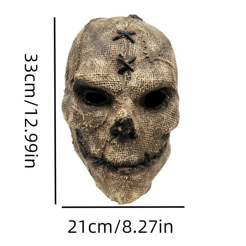 

Skull Mask Latex Horror Headgear Halloween Party Props Cosplay Costume Accessory