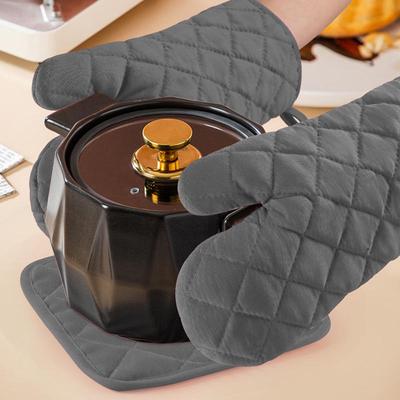 Anti Scald Oven Gloves Kitchen Baking Gloves High Temperature Resistant & Insulated Gloves Microwave Oven Gloves Heat-Resistant