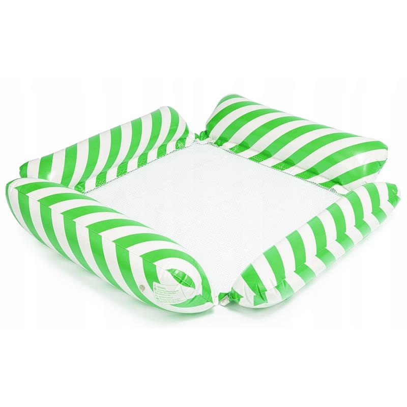 Swimming Hammock with Net Mattress Water Chair Beach Inflatable Pool Deckchair