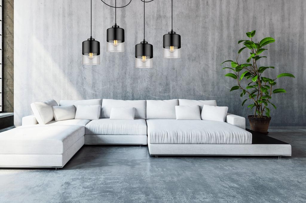 MODERN GLASS SPIDER CEILING HANGING LAMP