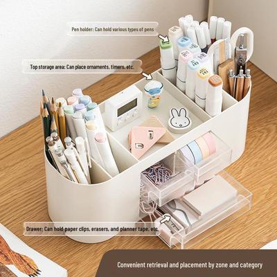 Scatola Portapenne in Plastica Multifunzionale - Elegante Organizer da Scrivania