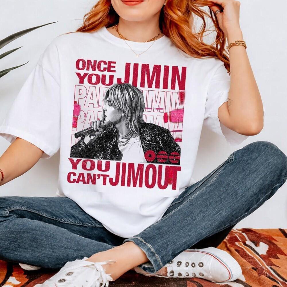 2026 New BTS Jimin Arirang Unisex Tshirt Kpop Boy Band Summer Tour Oversize Cotton Fashion Men's Women's Streetwear Shirt
