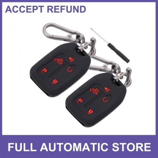 Silicone Key Fob Case Cover fit for Chevrolet Silverado -