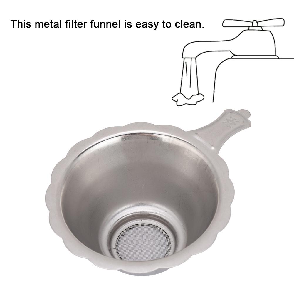 3D Printer Accessories Photosensitive Resin Metal Filter Funnel for SLA DLP(Silver)