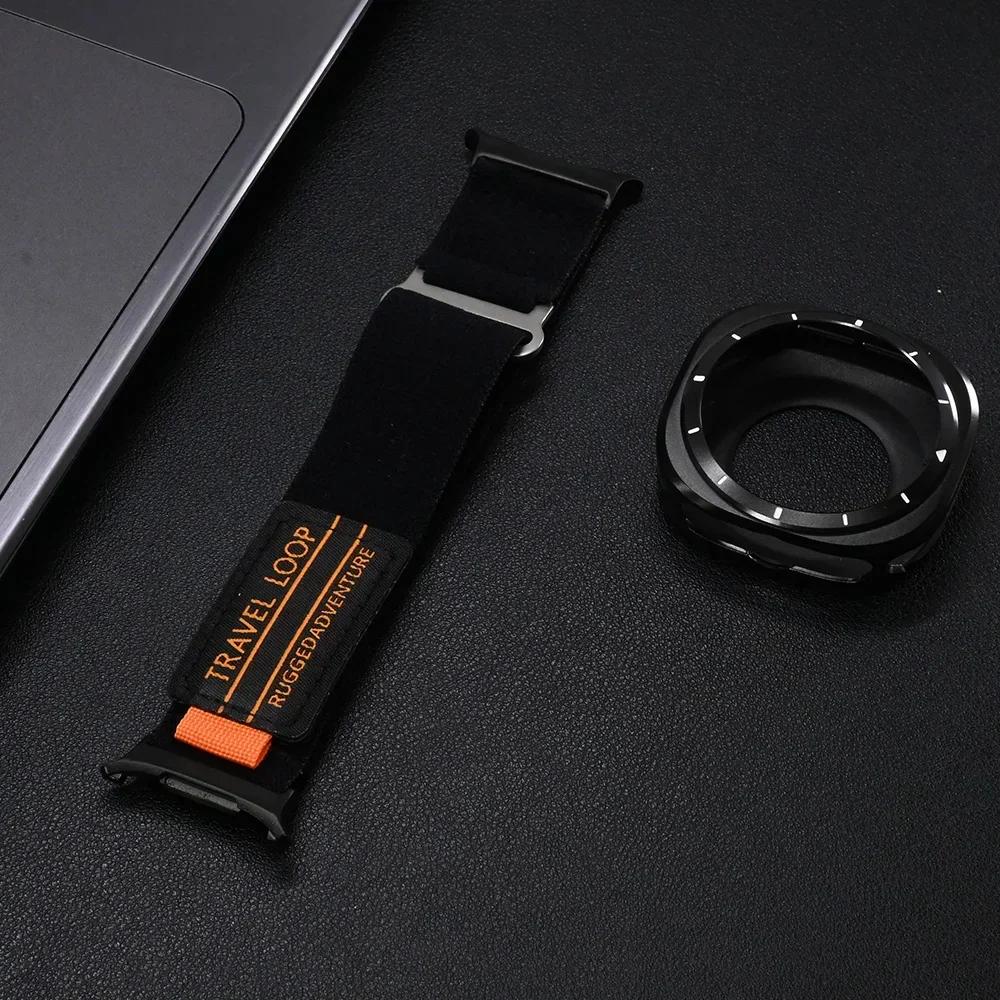 

Спортивний нейлоновий ремінець для Samsung Galaxy Watch Ultra 47 мм Браслет з алюмінієвого сплаву Для SAMSUNG galaxy ULTRA 47 Аксесуар для ремінця Galaxy Ultra 47mm