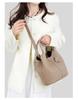 Women's Large Capacity Soft Leather Handbag - 2025 New Korean Style, Fashionable Single Shoulder Crossbody Bag for Moms