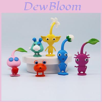 Pikmin Collectible Pvc Figurines Set For Game Fans With Display Stand