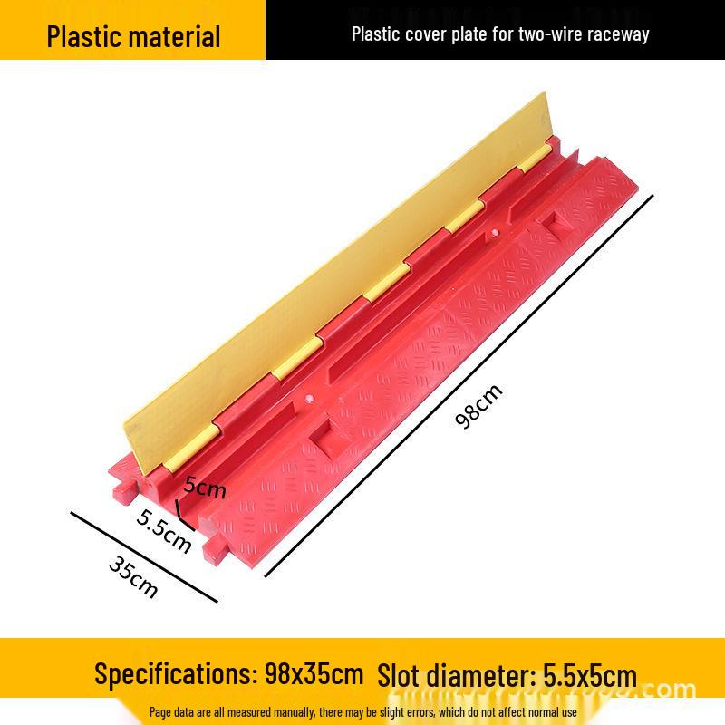 Rubber Floor Cable Protector: Anti-Crushing Wire Bridge for Road Crossings