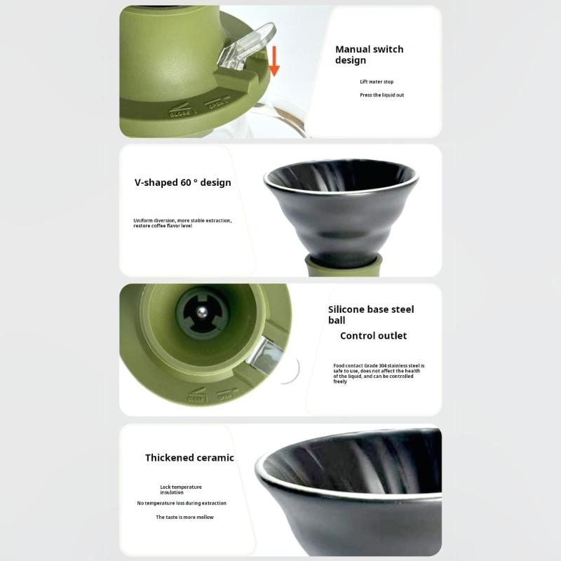 Efficient Coffee Dripper With Silicone Base And Fine Meshes Filter Office Coffee Equipment For Home Or Office Use
