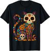 Dia De Los Muertos Cat Sugar Skull Shirt, Day of Dead T-Shirt