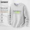 Mark Fairwhale Herren Sweatshirt mit Buchstaben-Grafik und Rundhalsausschnitt