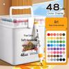True Color Soft Tip Markers and Stackable Acrylic Brushes for Kindergarten Painting