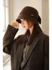 New Women's Autumn and Winter Solid Color Woolen Bucket Hat Top Hat Basin Hat Perfect for Cold Weather, Winter Headwear