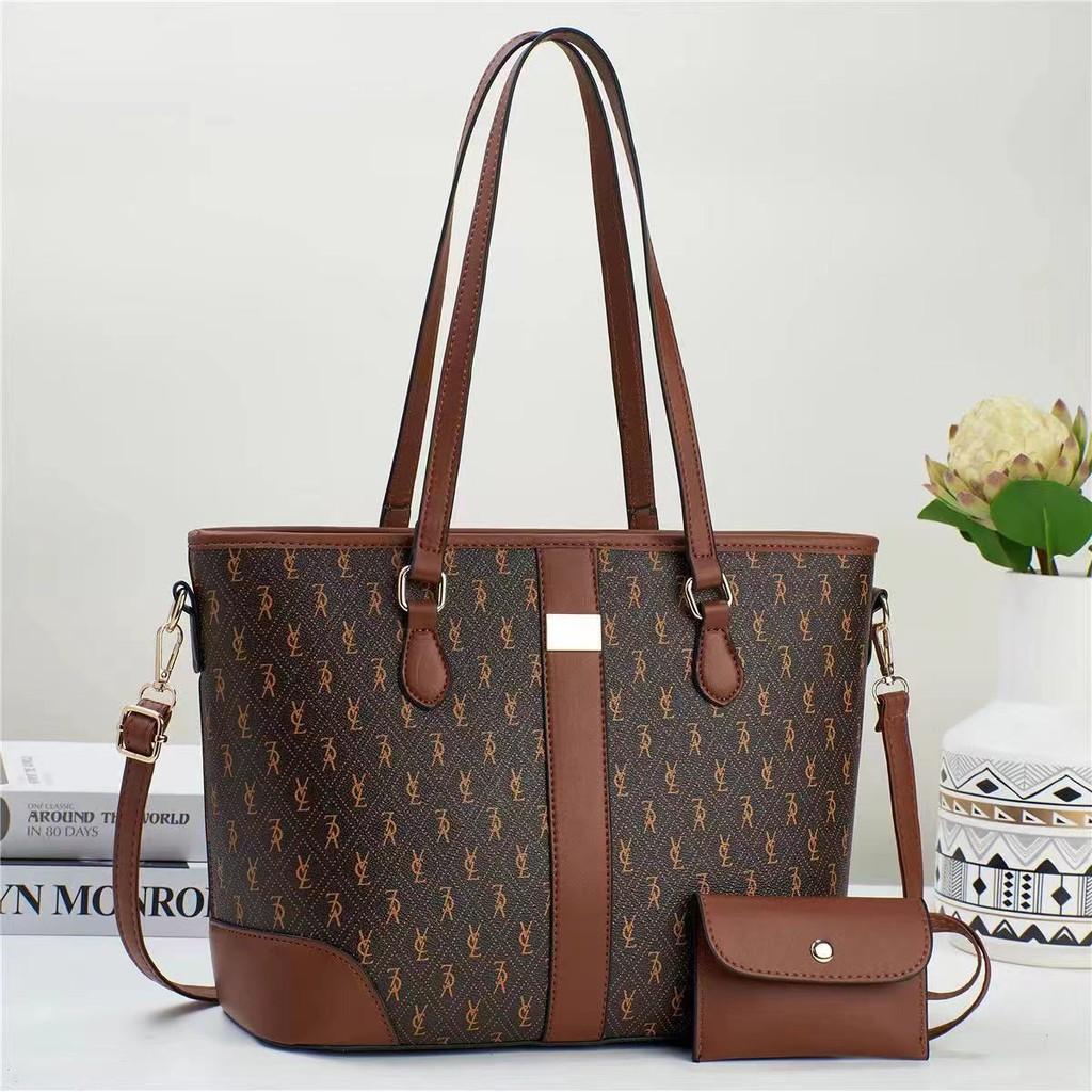 Stylish High-end Women s Tote Bag Large Capacity Shoulder Purse Chic Crossbody Design коричневый