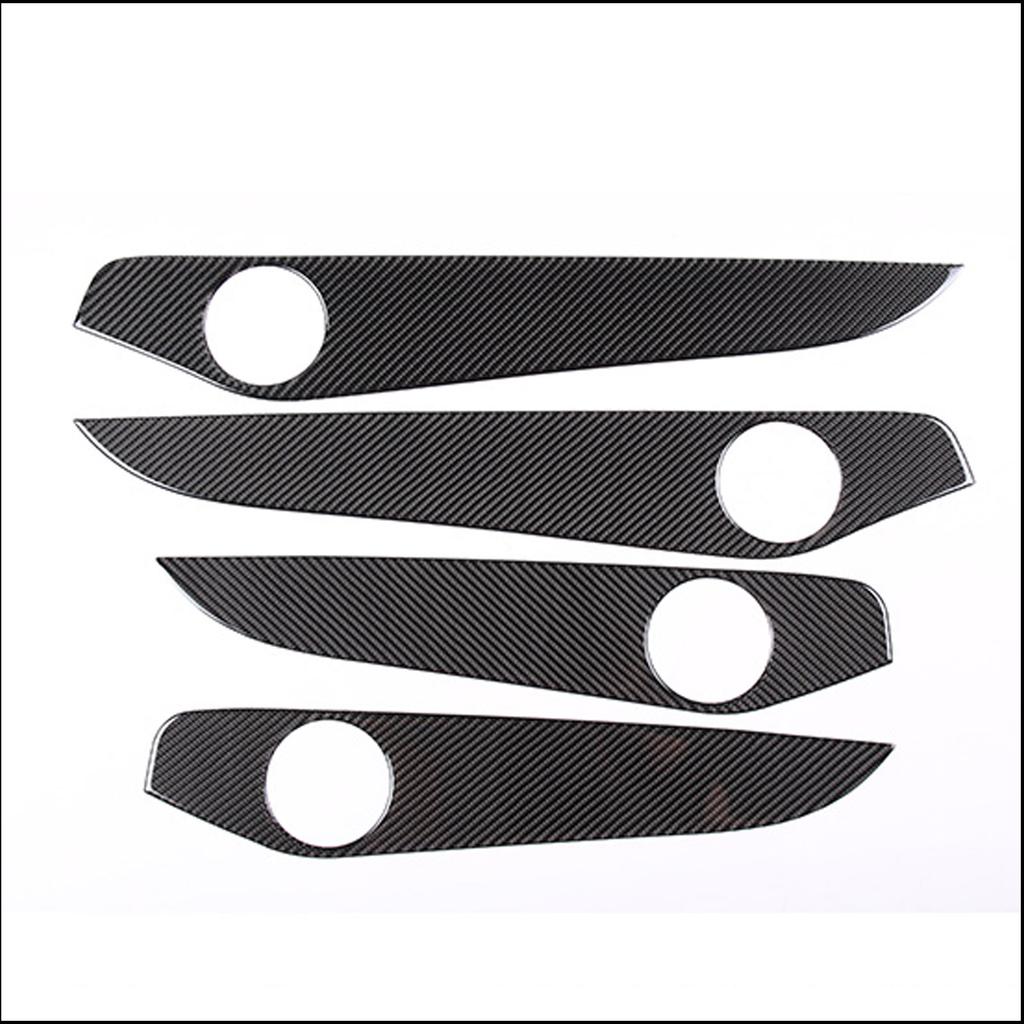 For Mercedes-Benz C-Class GLC W205 C180 2014-2020 Car Interior Doors Decoration Panel Cover Trim Soft Carbon Fiber Accessories