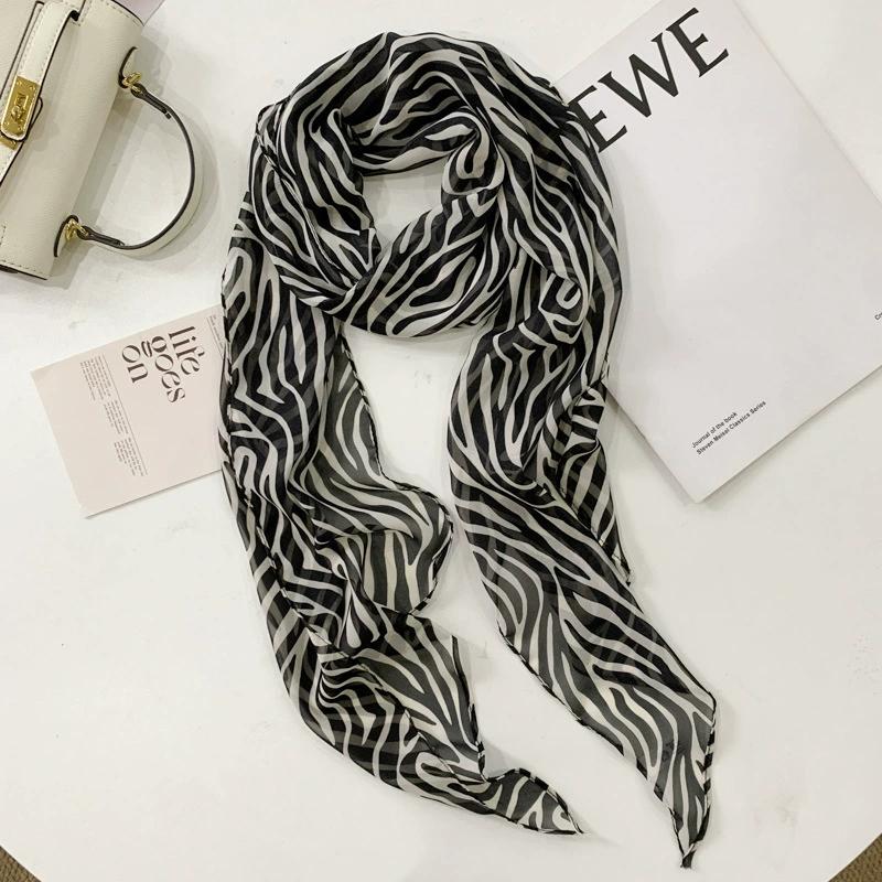 Polka Dots Chiffon Transparent Breathable Sunscreen Shawl Female Summer Thin Long Beach Towel Sun Silk Scarf