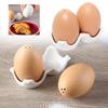2Pcs Creative Ceramics Egg Model Seasoning Cruet Decorative Porcelain Salt and Pepper Caster Kitchen Condiment Bottle Dining