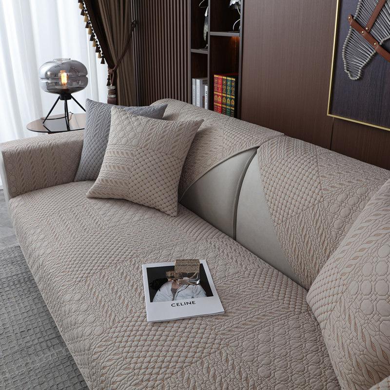 Pure Cotton Sofa Cushion, Universal In All Seasons, Washed Non-Slip Fabric, Nordic Simple Cotton Combination, All-Inclusive, Universal Armrest Towel