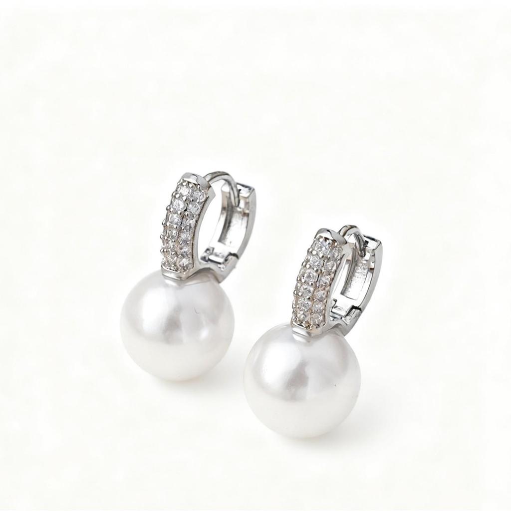 Xiaoxiangfeng Earrings Women'S Summer 20 Tide Pearl Sterling Silver Stud Earrings Temperament Earrings Ear Buckles Advanced Sense