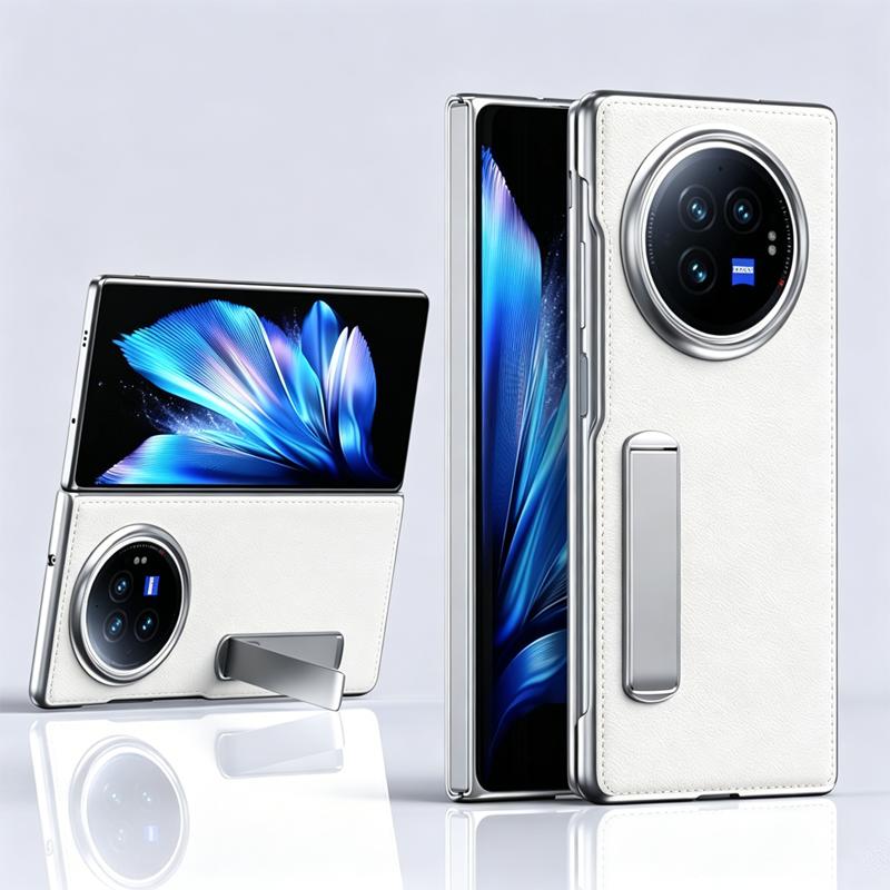 ESCASE Hülle für Vivo X Fold 6 Leder-Rückseite Hülle für VIVO X FOLD 6