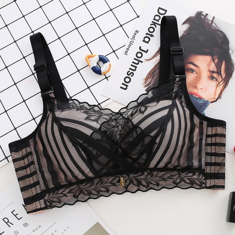 

Новое нижнее белье маленькая грудь сексуальный бюстгальтер маленький свежий топ бюстгальтер женский удобный бюстгальтер 70B чёрный