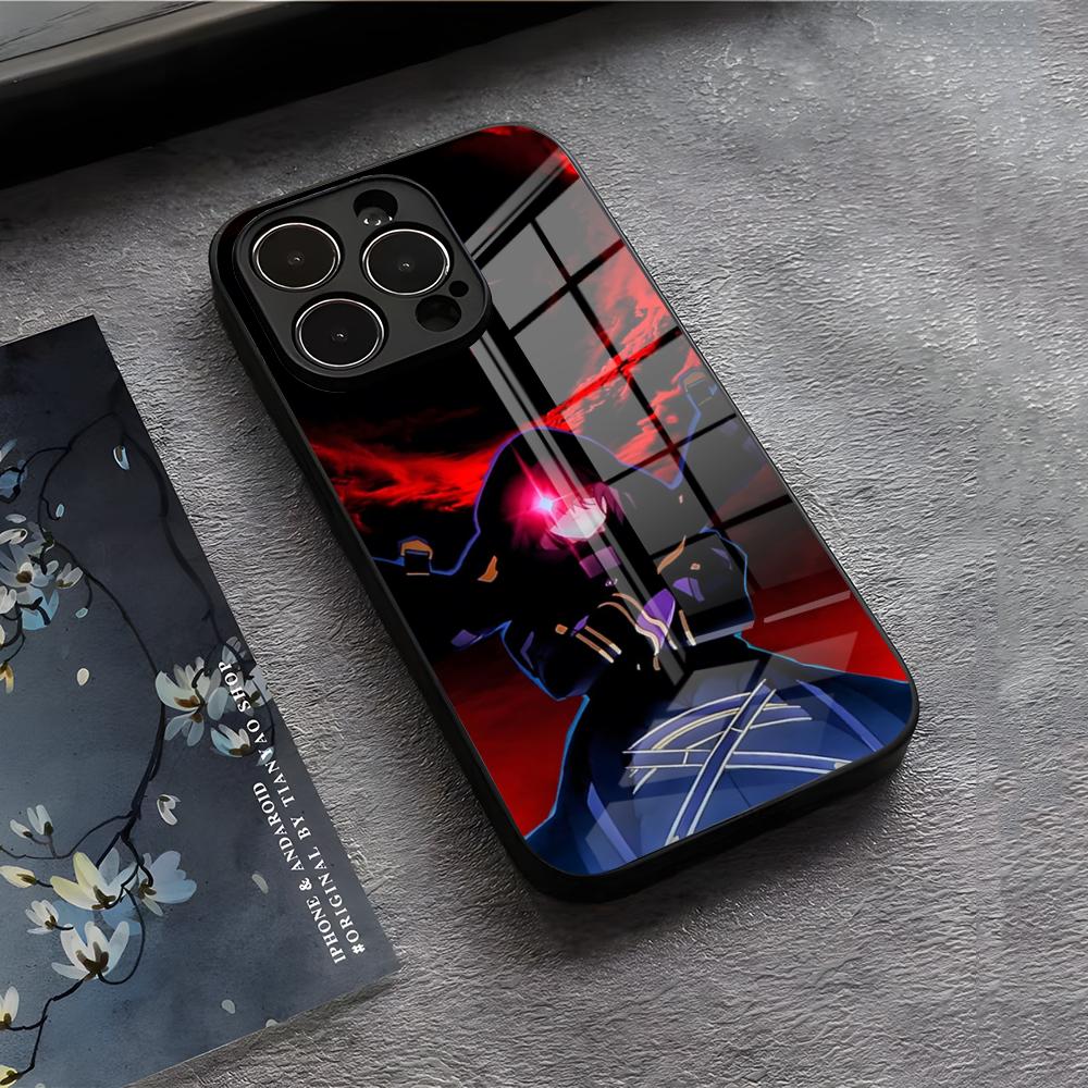 T-The Eminence In S-Shadow Phone Case For IPhone 17 Air 16 E Pro Max 15 14 13 Mini 12 Pro 11 Max Plus Black Glass Cover