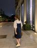 Women's Two-Piece Denim Overall Dress, Summer 2026 European Fashion, High-End Slimming Casual Suspender Skirt