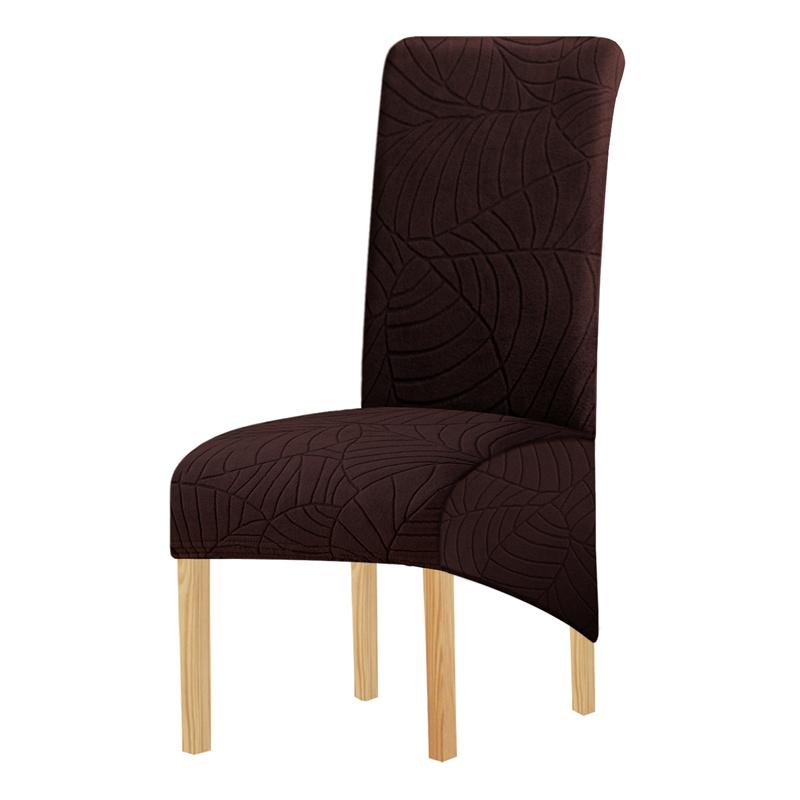 1PC Thicken Elastic Chair Cover Solid Colour Anti-dirty Simple Style Dining Chair Protective Cover for Hotel Banquet Home