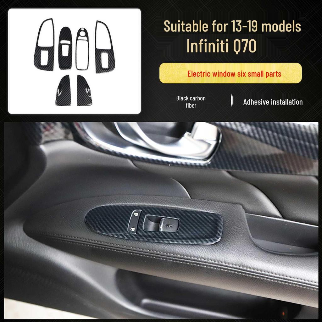 Infiniti Q70 Carbon Fiber Interior Modification: Shift Lever, Navigation, Door Trim