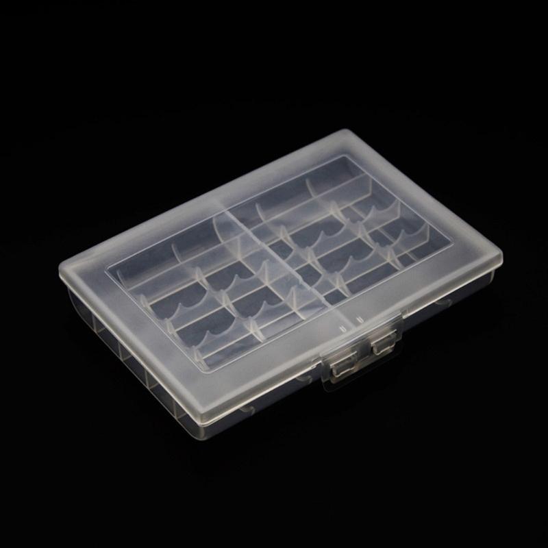Hard Plastic Battery Holder Case Organizers Container For 2A 3A Size Batteries