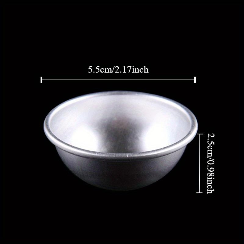 Three Pairs/set Large Stainless Steel Round Bath Bomb Molds for Creating Fizzy Bombs At Home - Perfect for DIY Spa and Bath Products