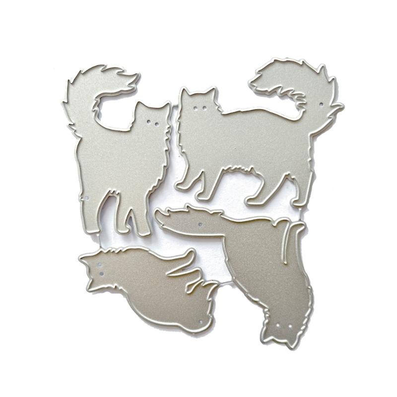 

Animal Cat Metal Cutting Dies DIY Craft Carbon Steel Embossing Template Stencil Scrapbooking for Card Die Cuts Mold 1