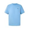 T-shirty Męskie Niebieskie Okrągły Dekolt Umiarkowane IF2198-486
