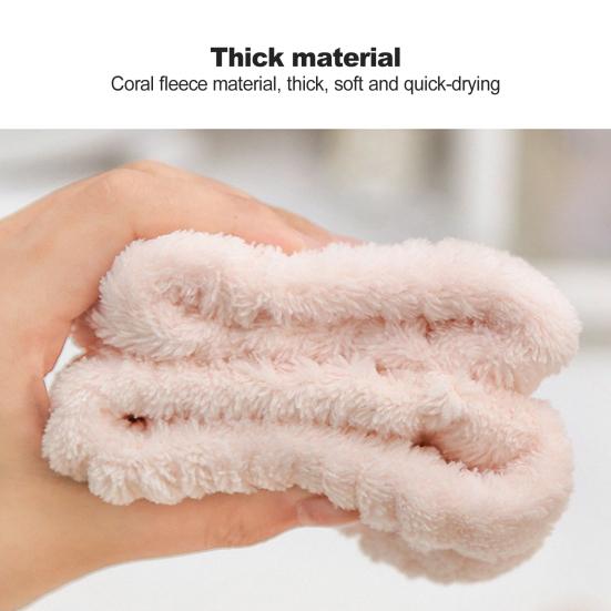 2Pcs Face Wash Wristbands Super Soft Highly Absorbent Elastic Allergy Free Quick Dry Coral Velvet Makeup Wrist Wraps Washing Face Wristbands Home