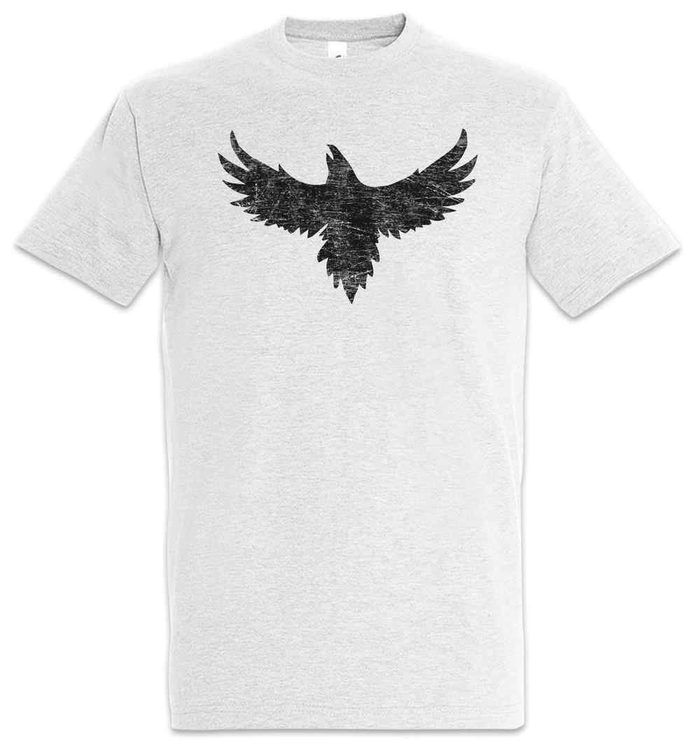 Crow Silhouette T-Shirt Mens Womens Tees Top Crows Bird Birds Raven Ravens 4XL
