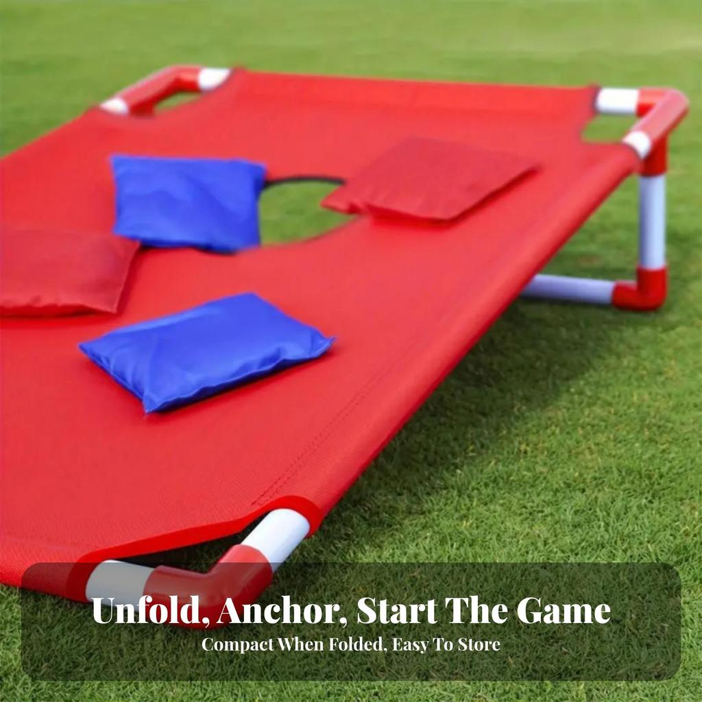 Toss Bag Game Portable Cornhole Foldable for Backyard, Parties, Kids
