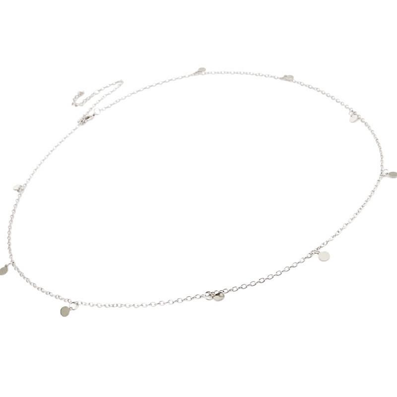 Bohemian Women s Fashion Sexy Bikini Chain Direct Supply, Metal Disc Sequin Waist Chain серебряный