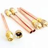 5pcs Thin 120mm Garden Air Conditioner Refrigeration Accessories Valves Copper Tube Filling Parts 3.4 Mpa Home DIY Power Tool